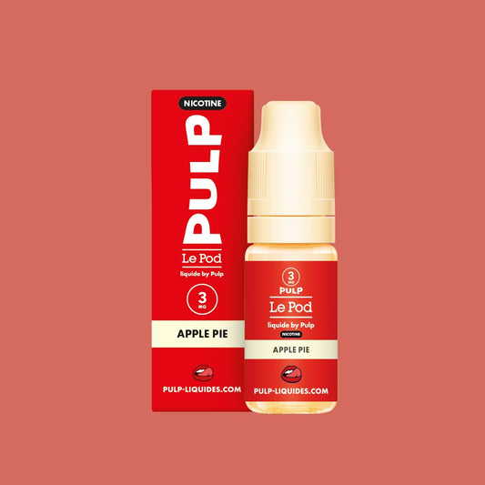 E-liquide Apple Pie PULP Le Pod Liquide Nic Base, flacon de 10 mL