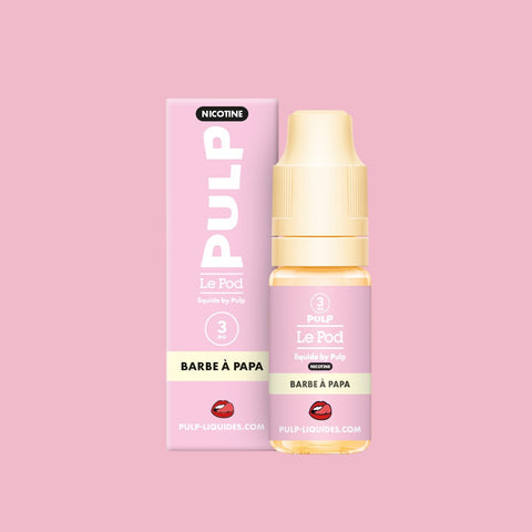 E-liquide Barbe à Papa PULP Le Pod Liquide Nic Base, flacon de 10 mL
