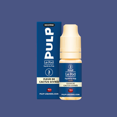 E-liquide Fleur de Cactus Givrée PULP Le Pod Liquide Nic Base, flacon de 10 mL