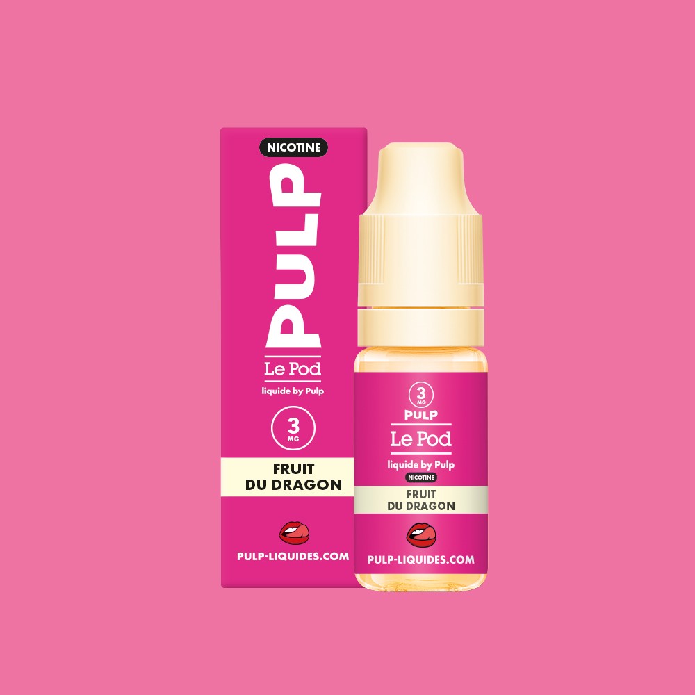 E-liquide Fruit du Dragon PULP Le Pod Liquide Nic Base, flacon de 10 mL