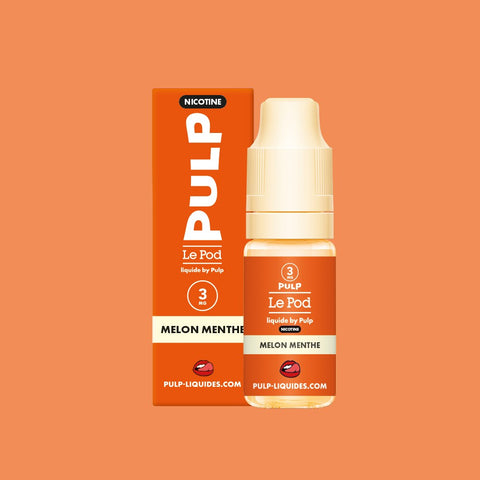 E-liquide Melon Menthe PULP Le Pod Liquide Nic Base, flacon de 10 mL