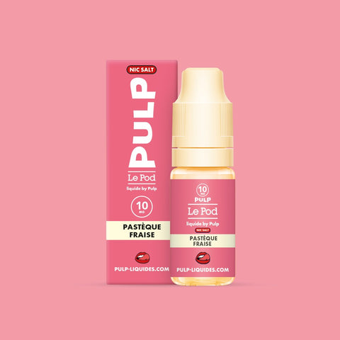 E-liquide Pastèque Fraise PULP Le Pod Liquide aux sels de nicotine, flacon de 10 mL