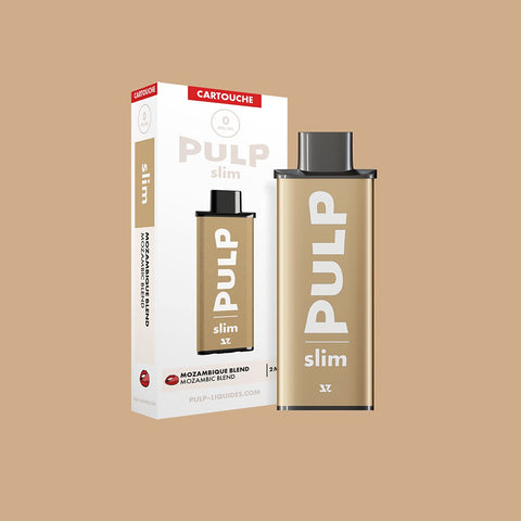 Cartouche pré-remplie Le Pod Slim PULP Mozambique Blend et son emballage