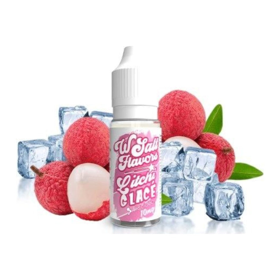 E-liquide Litchi Glacé Liquideo Wsalt Flavors aux sels de nicotine, flacon de 10 mL
