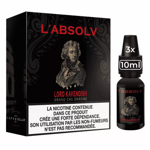 E-liquide Lord Kavendish Vape Cellar ABSOLV, flacon de 10 mL