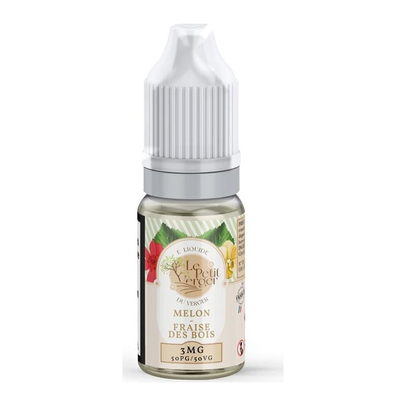 E-liquide Melon Fraise des Bois Savourea Le Petit Verger, flacon de 10 mL