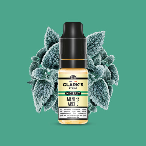 E-liquide Menthe Arctic Clark's by PULP Nic Salt aux sels de nicotine, flacon de 10 mL