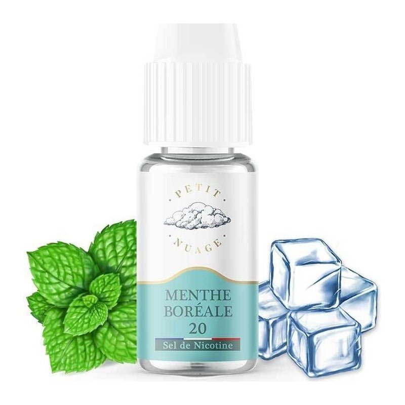 E-liquide Menthe Boréale Levest Petit Nuage aux sels de nicotine, flacon de 10 mL