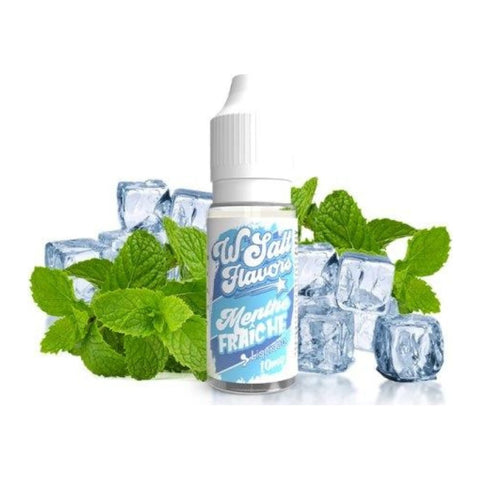 E-liquide Menthe Fraîche Liquideo Wsalt Flavors aux sels de nicotine, flacon de 10 mL