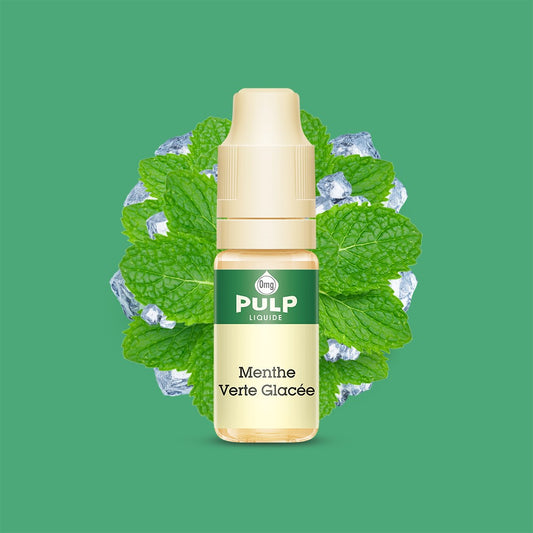 E-liquide Menthe Verte Glacée PULP, flacon de 10 mL