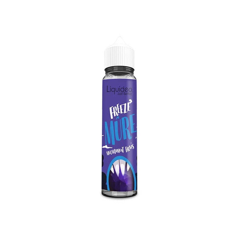 E-liquide Mûre Liquideo Freeze, flacon de 50 mL