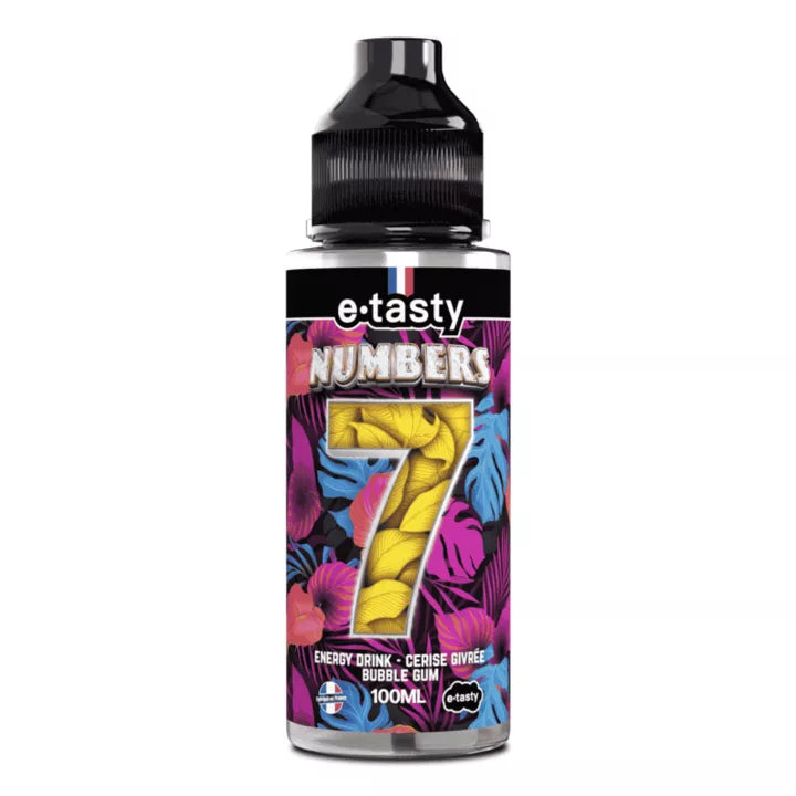E-liquide Numbers 7 E.Tasty Numbers, flacon de 100 mL