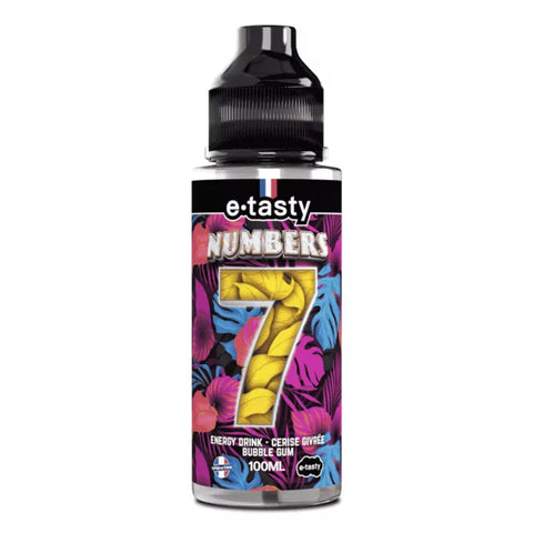 E-liquide Numbers 7 E.Tasty Numbers, flacon de 100 mL