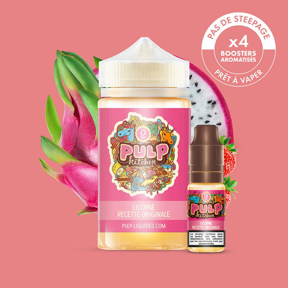 Pack Licorne Recette Originale PULP Kitchen 200 mL en 3 mg/mL