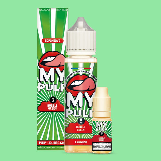 Pack Bubble Green My Pulp 60 mL en 3 mg/mL