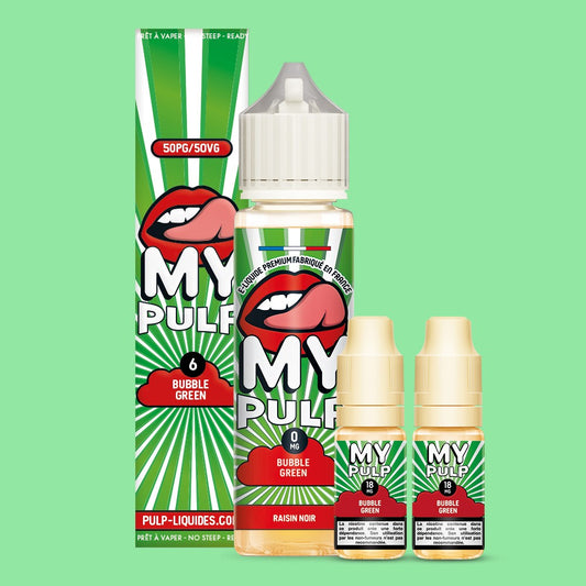 Pack Bubble Green My Pulp 60 mL en 6 mg/mL