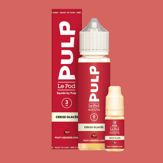 Pack Cerise Glacée PULP Le Pod Liquide Nic Base 60 mL en 3 mg/mL