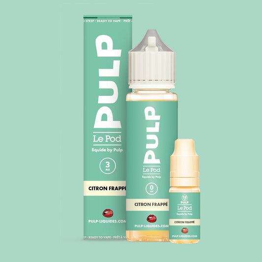 Pack Citron Frappé PULP Le Pod Liquide Nic Base 60 mL en 3 mg/mL