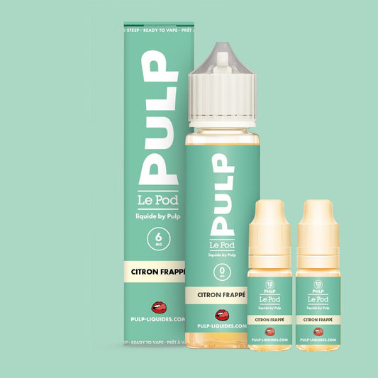 Pack Citron Frappé PULP Le Pod Liquide Nic Base 60 mL en 6 mg/mL