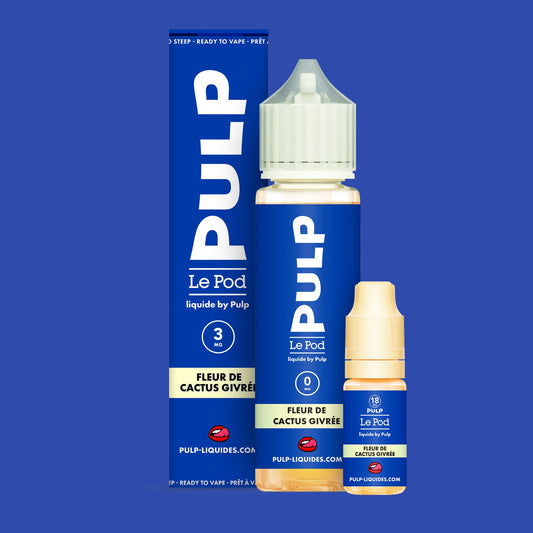 Pack Fleur de Cactus Givrée PULP Le Pod Liquide Nic Base 60 mL en 3 mg/mL