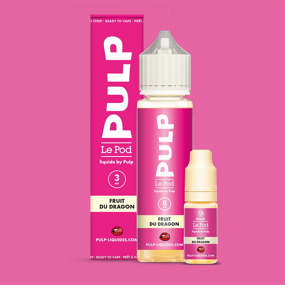 Pack Fruit du Dragon PULP Le Pod Liquide Nic Base 60 mL en 3 mg/mL