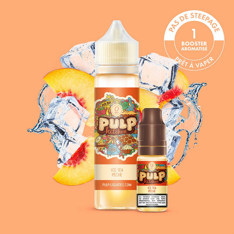 Pack Ice Tea Pêche PULP Kitchen 60 mL en 3 mg/mL