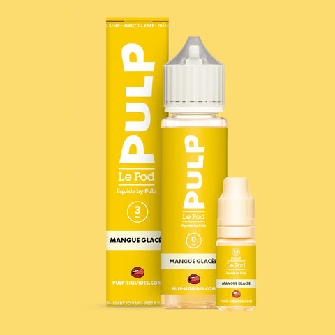 Pack Mangue Glacée PULP Le Pod Liquide Nic Base 60 mL en 3 mg/mL