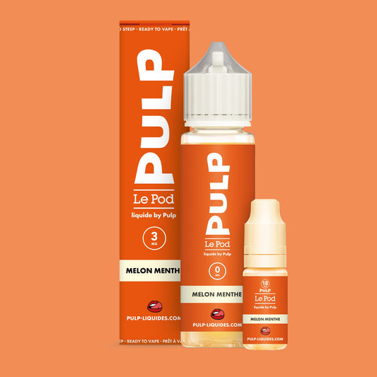 Pack Melon Menthe PULP Le Pod Liquide Nic Base 60 mL en 3 mg/mL