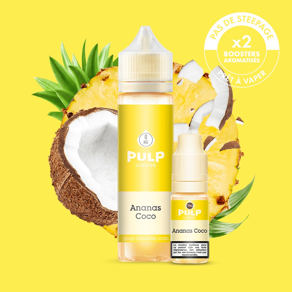 Pack Ananas Coco PULP 60 mL en 6 mg/mL
