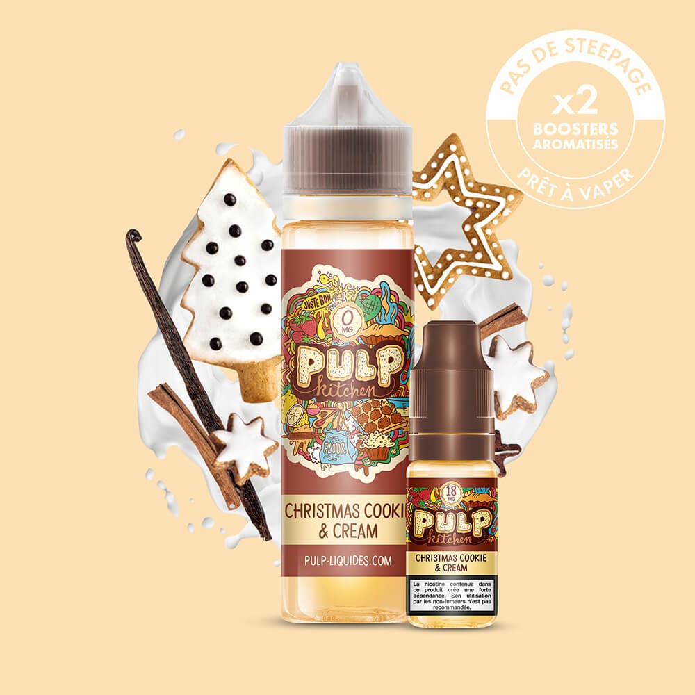 Pack Christmas Cookie & Cream PULP Kitchen 60 mL en 6 mg/mL
