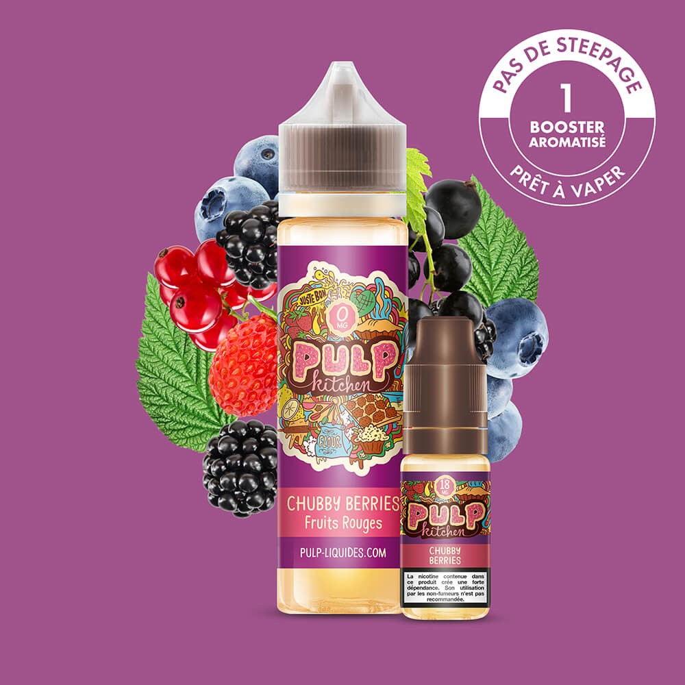 Pack Chubby Berries PULP Kitchen 60 mL en 3 mg/mL