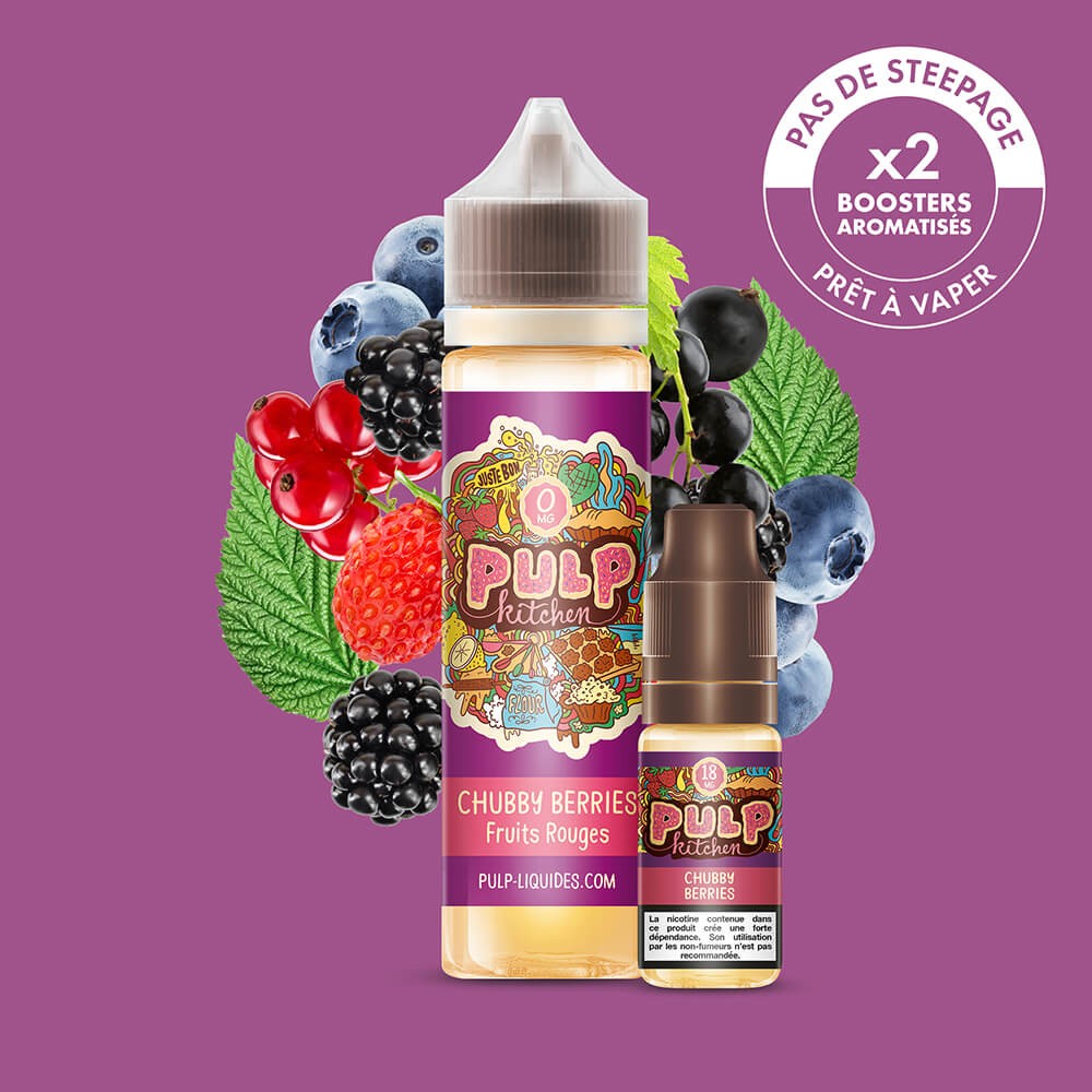Pack Chubby Berries PULP Kitchen 60 mL en 6 mg/mL