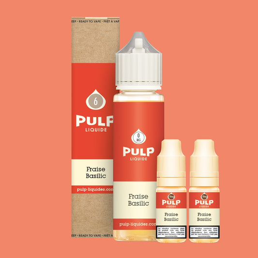 Pack Fraise Basilic PULP 60 mL en 6 mg/mL