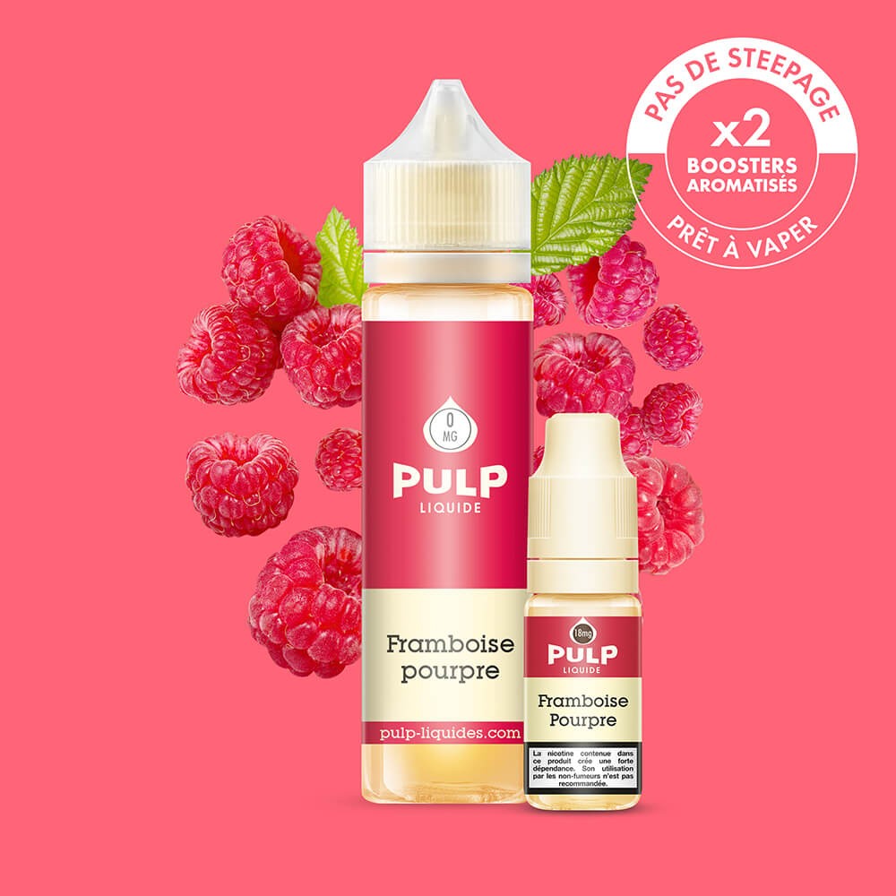 Pack Framboise Pourpre PULP 60 mL en 6 mg/mL