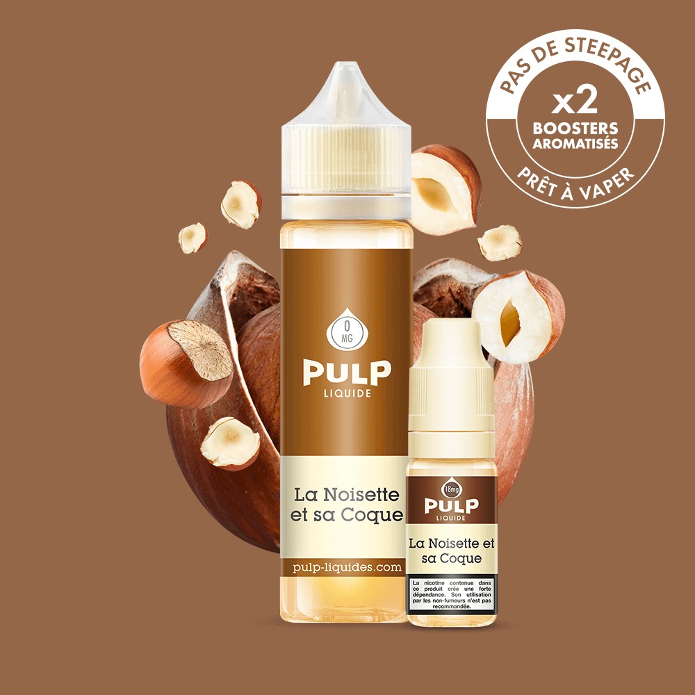 Pack La Noisette et sa Coque PULP 60 mL en 6 mg/mL