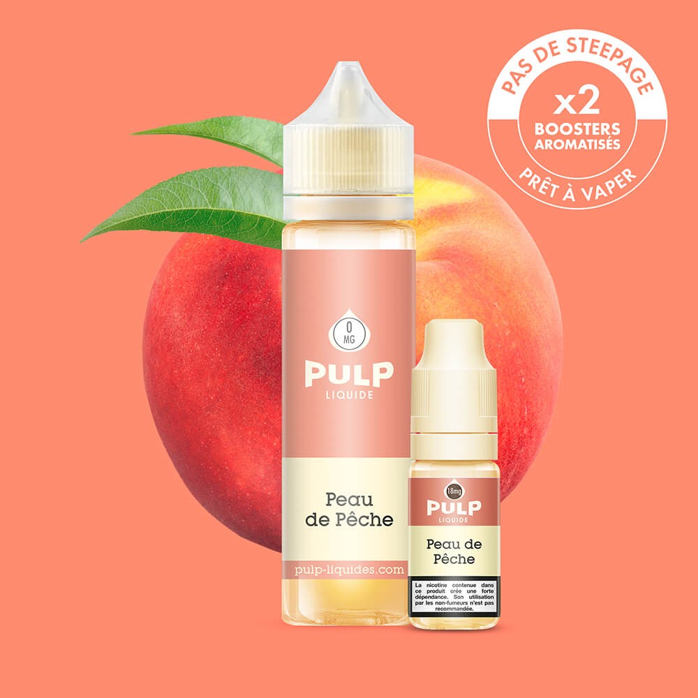 Pack Peau de Pêche PULP 60 mL en 6 mg/mL