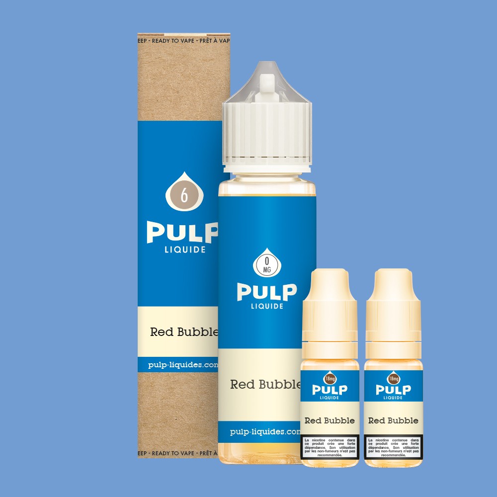 Pack Red Bubble PULP 60 mL en 6 mg/mL