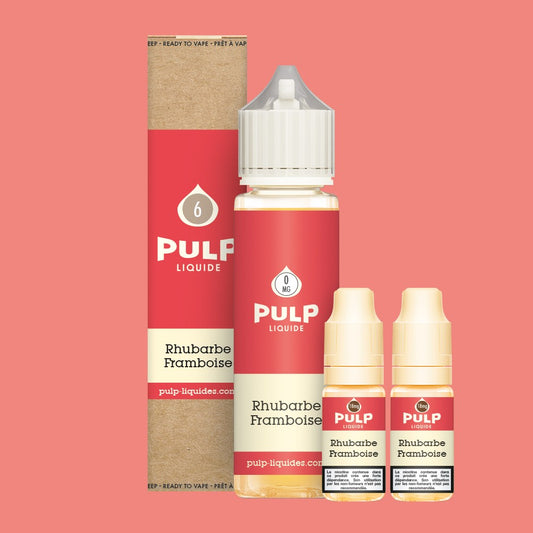 Pack Rhubarbe Framboise PULP 60 mL en 6 mg/mL