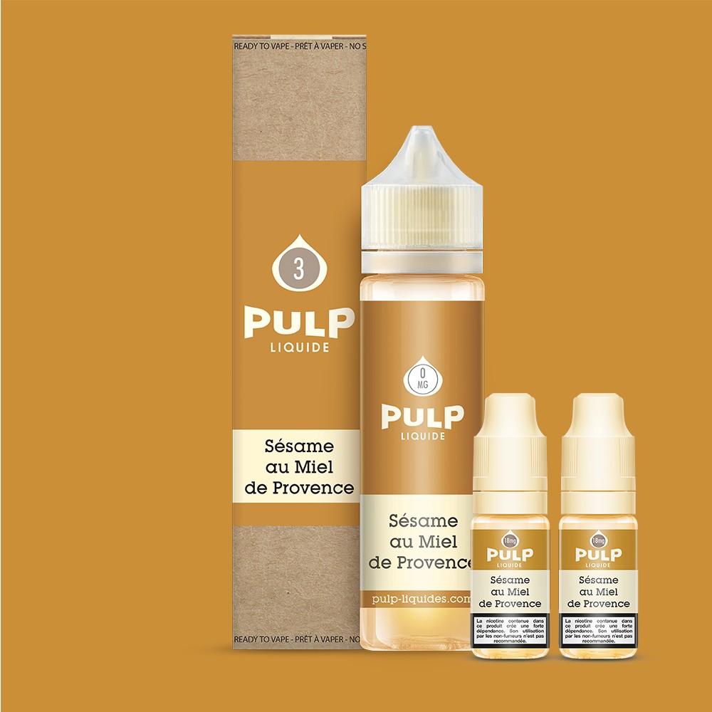 Pack Sésame au Miel de Provence PULP 60 mL en 6 mg/mL