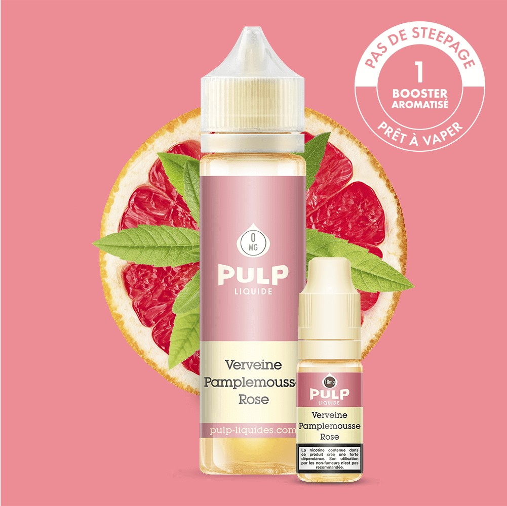 Pack Verveine Pamplemousse Rose PULP 60 mL en 3 mg/mL