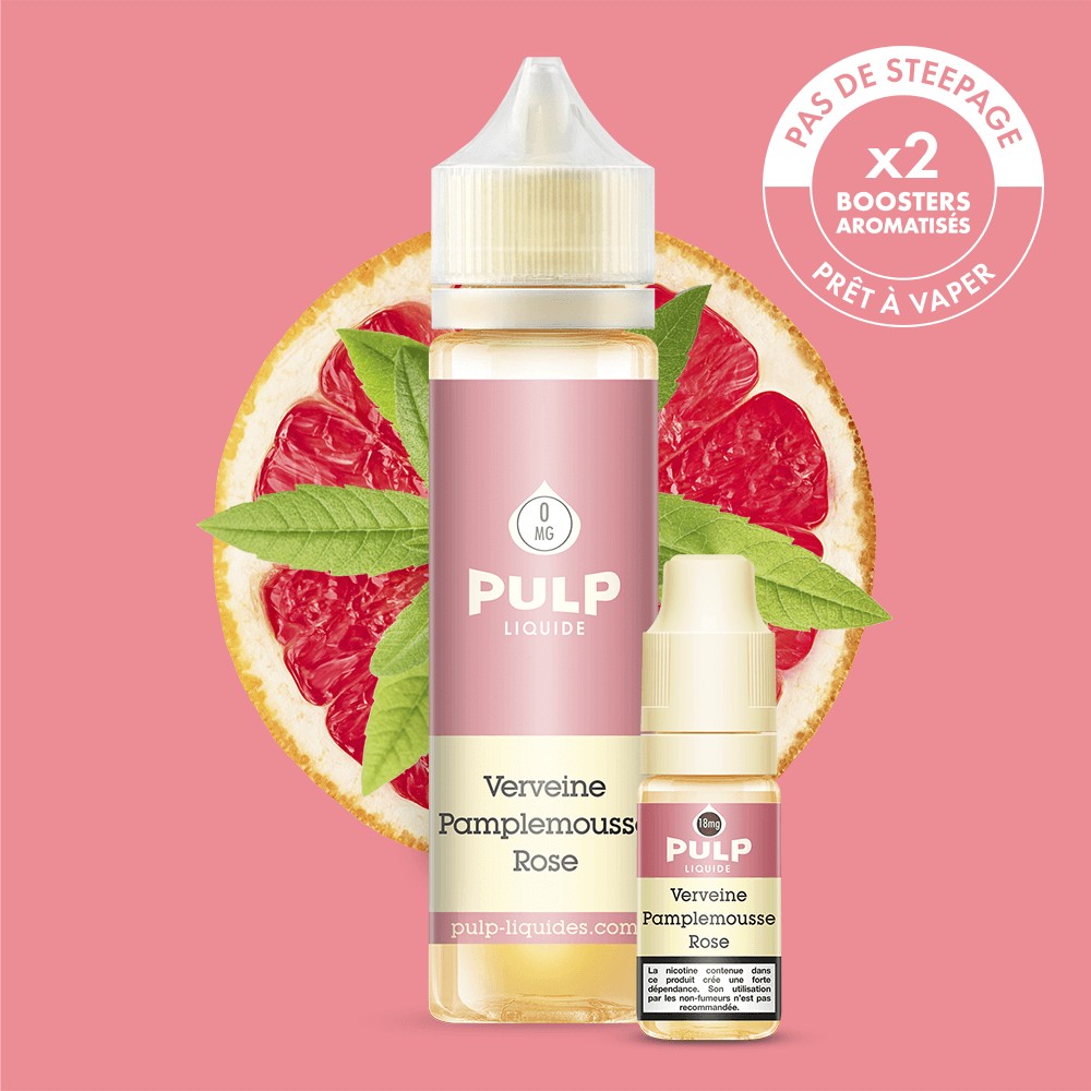 Pack Verveine Pamplemousse Rose PULP 60 mL en 6 mg/mL