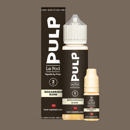 Pack Mozambique Blend PULP Le Pod Liquide Nic Base 60 mL en 3 mg/mL