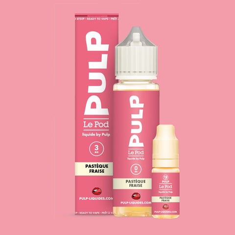 Pack Pastèque Fraise PULP Le Pod Liquide Nic Base 60 mL en 3 mg/mL