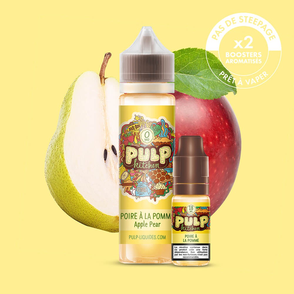 Pack Poire à la Pomme PULP Kitchen 60 mL en 6 mg/mL