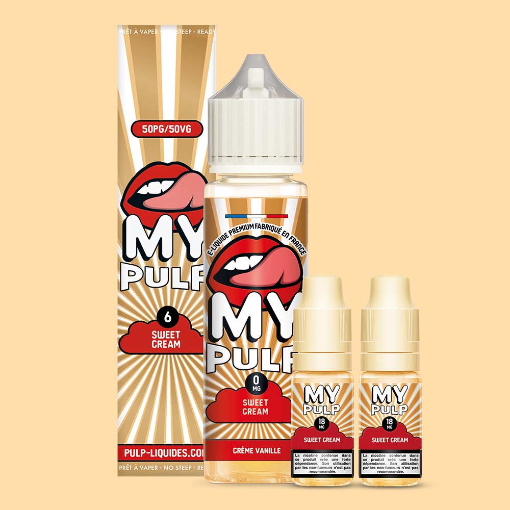 Pack Sweet Cream My Pulp 60 mL en 6 mg/mL