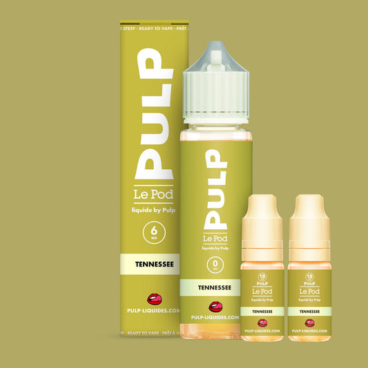 Pack Tennessee PULP Le Pod Liquide Nic Base 60 mL en 6 mg/mL