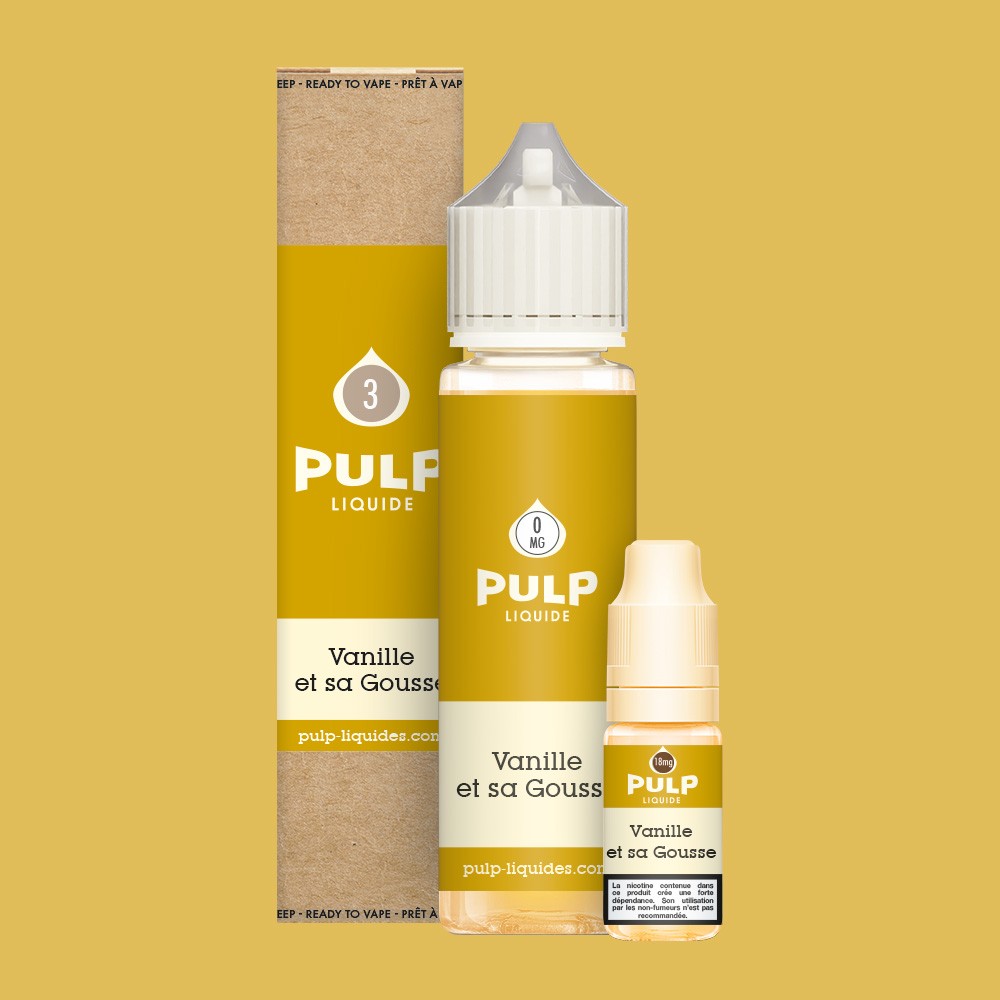 Pack Vanille des Îles PULP Le Pod Liquide Nic Base 60 mL en 3 mg/mL