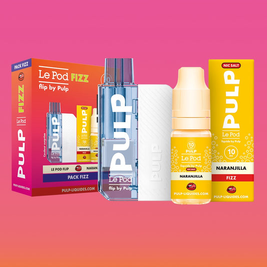 Pack Fizz Flip PULP Naranjilla : pod Le Pod Flip et flacon de 10 mL