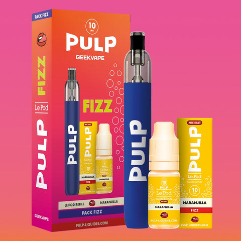 Pack Fizz Refill PULP Naranjilla : pod Le Pod Refill M2 et flacon de 10 mL