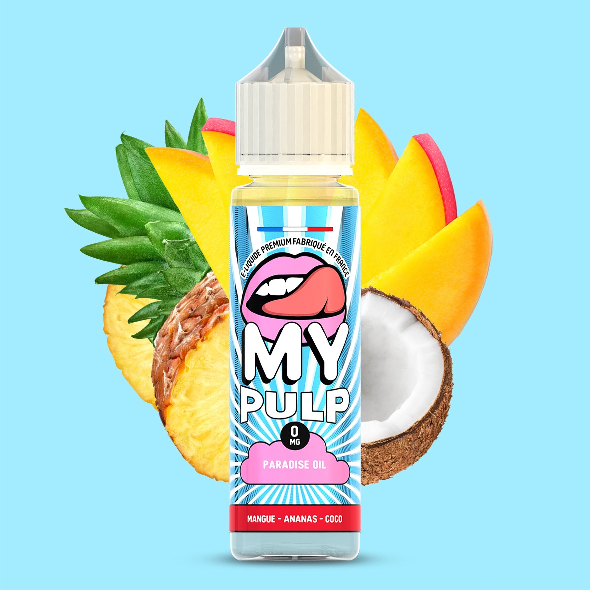 E-liquide Paradise Oil My Pulp, flacon de 50 mL